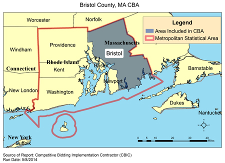 Image of Bristol County, MA CBA map