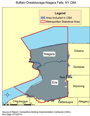 Image of Buffalo-Cheektowaga-Niagara Falls, NY CBA map