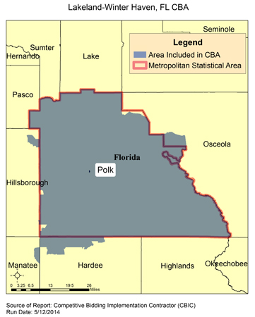 Image of Lakeland-Winter Haven, FL CBA map