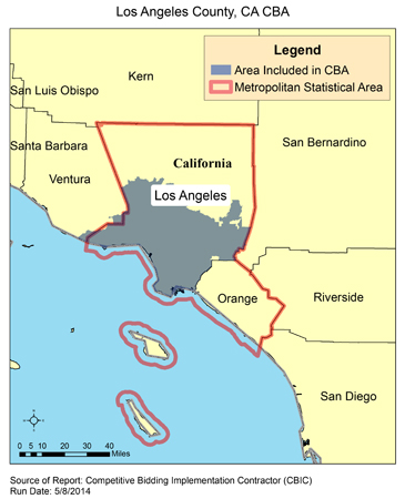 Image of Los Angeles County, CA CBA map