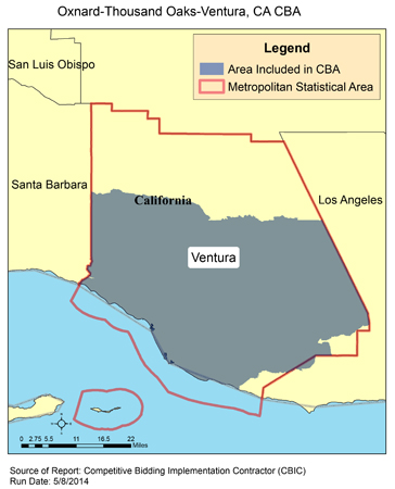 Image of Oxnard-Thousand Oaks-Ventura, CA CBA map