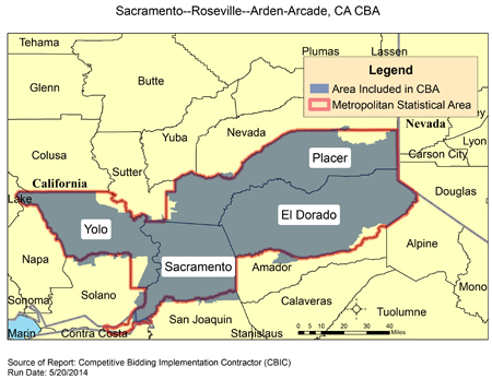 Image of Sacramento--Roseville--Arden-Arcade, CA CBA map
