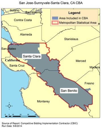 Image of San Jose-Sunnyvale-Santa Clara, CA CBA map