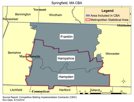 Image of Springfield, MA CBA map